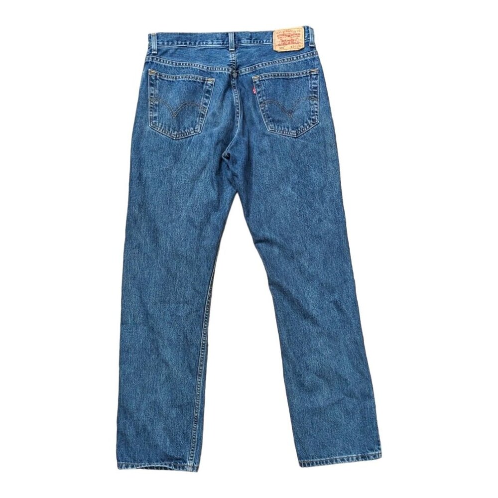 Levi's 505 Jeans Mens 34x34 Blue '04 Y2K Medium Wash Gorp Straight Leg - Picture 2 of 9